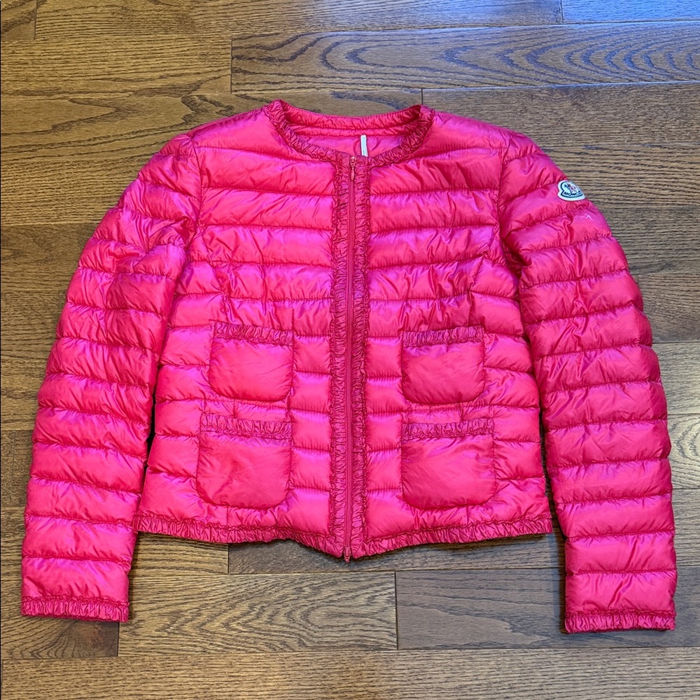 Moncler Fuchsia Quilted Down Jacket